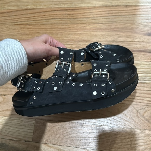 ISABEL MARANT SUEDE SANDAL - Picture 4 of 5